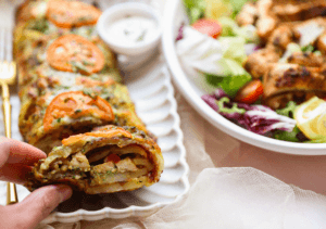 Aardappelrol met kip pesto Kookmutsjes