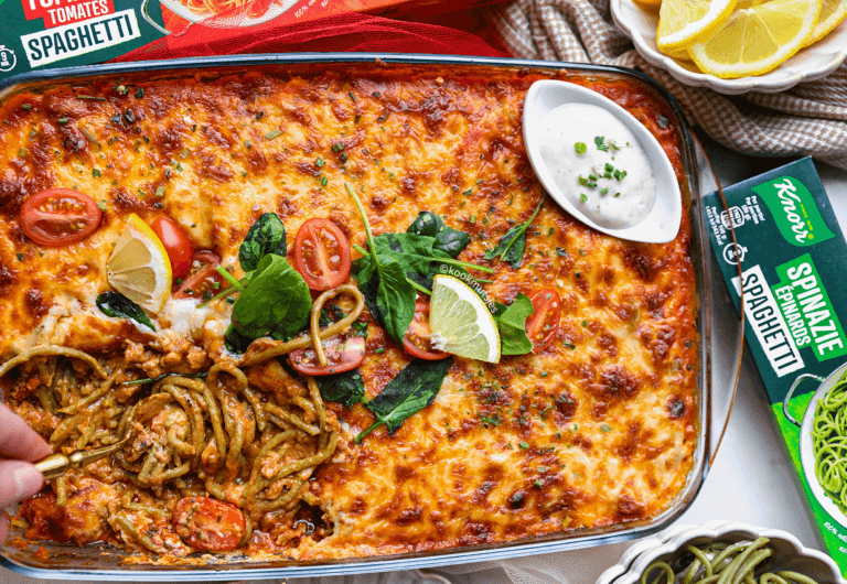 Spaghetti-gehakt ovenschotel