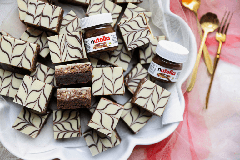 Nutella marmer brownies