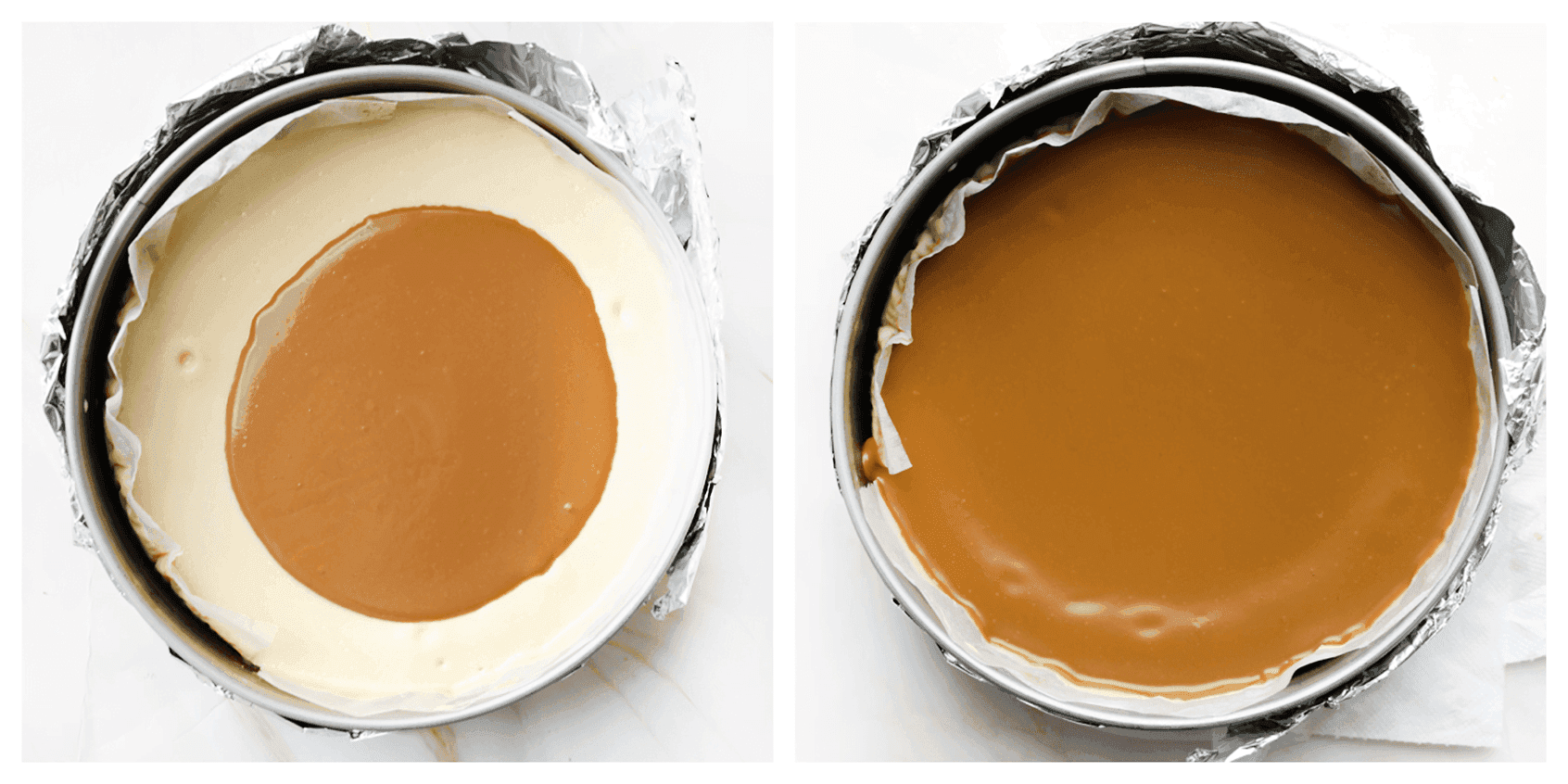 Speculoospasta verdelen over de cheesecake