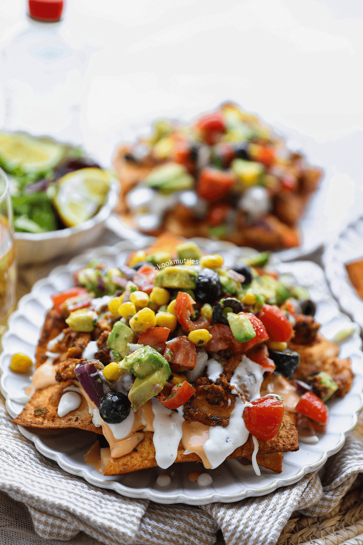 Tortilla chips met kip eindresultaat Kookmutsjes