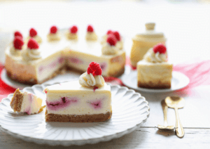 White chocolate raspberry cheesecake Kookmutsjes