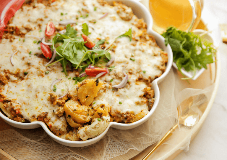 Potato-minced curry dish