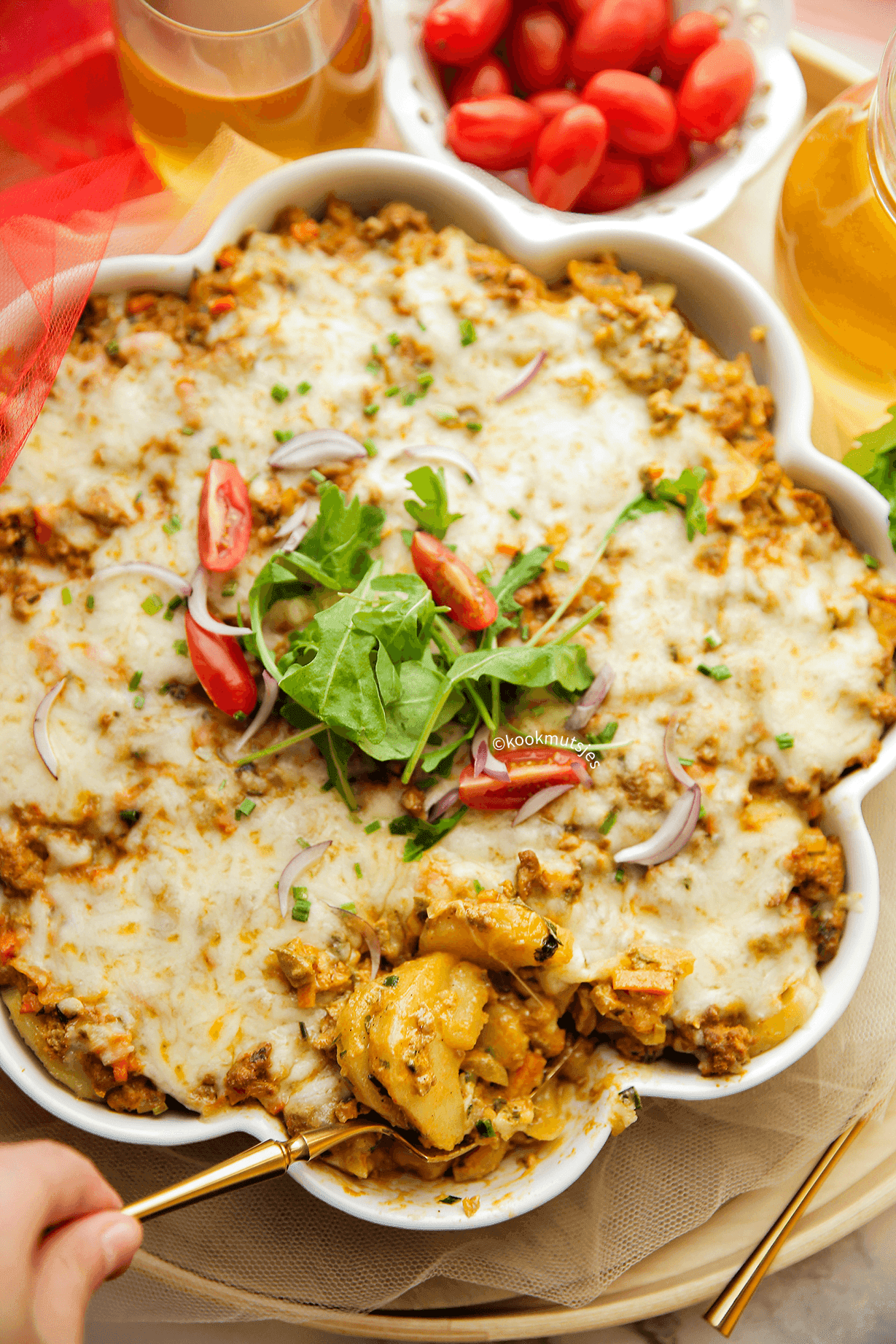 Curry ovenschotel met gehakt eindresultaat Kookmutsjes