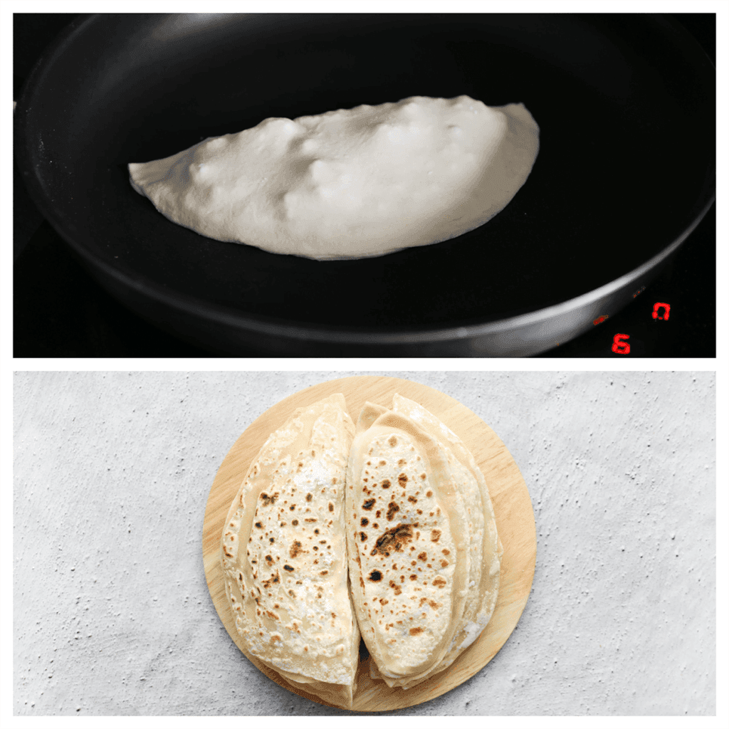 Bak in een koekenpan op middelhoog vuur aan beide kanten gaar.