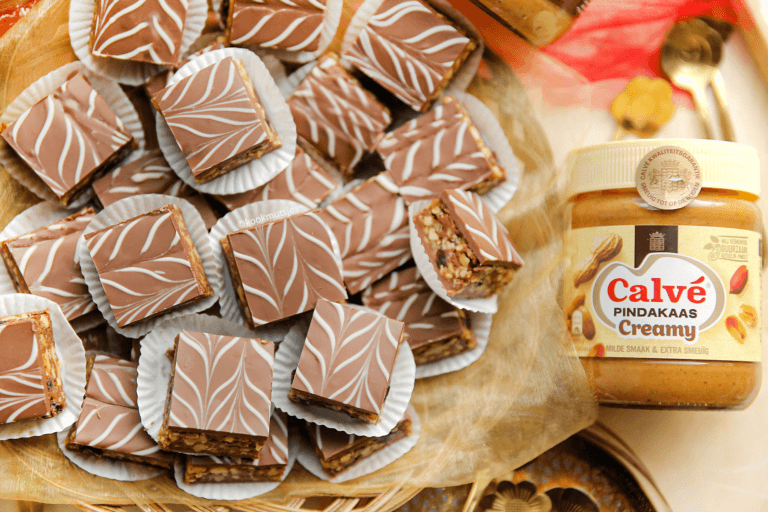 Peanut marble cookies (no bake)