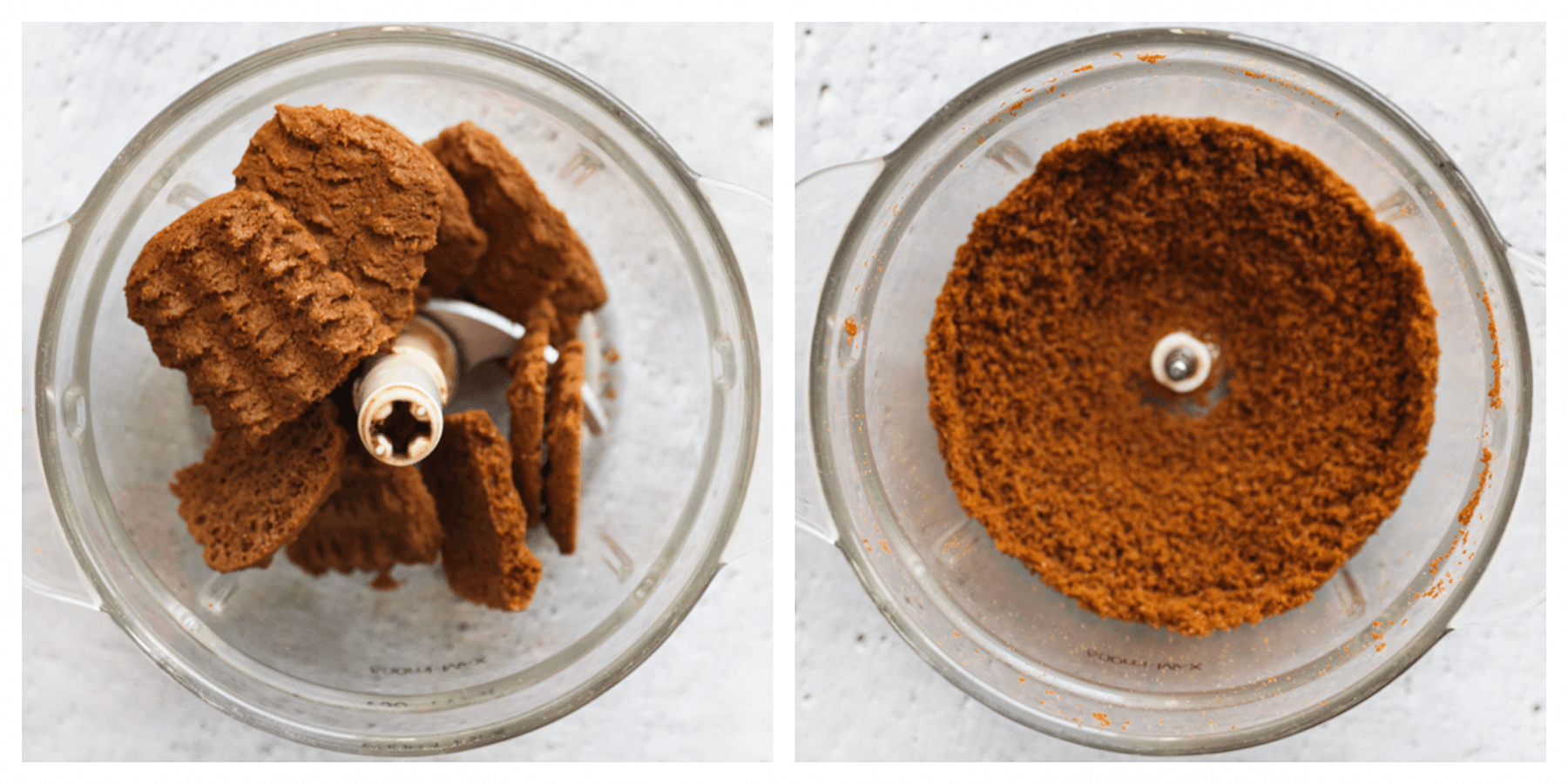 Bastogne koek fijnmalen in een hakmolen