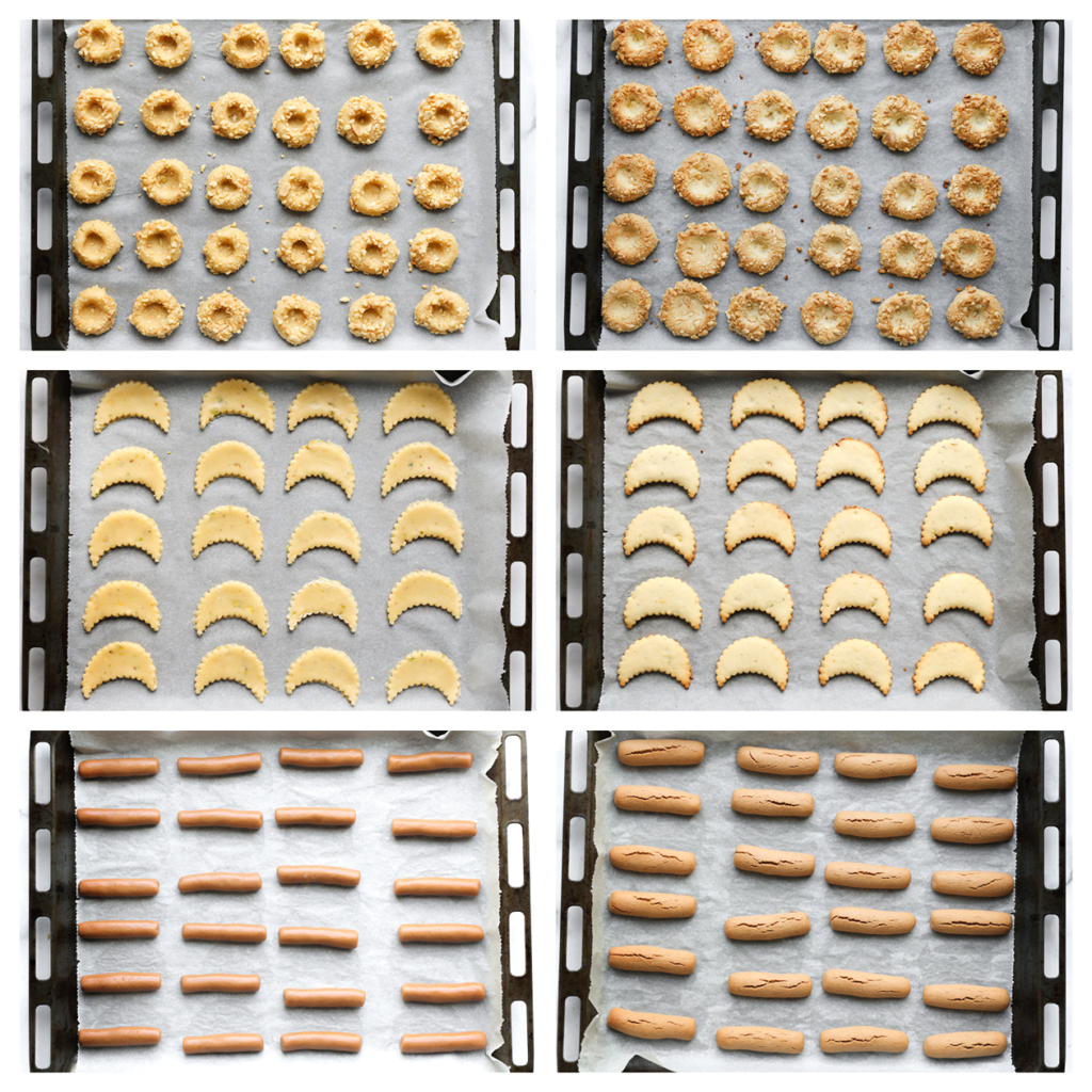 Bak de koekjes in een voorverwarmde oven op 200 ℃. Bak ze 12-15 minuten. Houd de baktijd zelf in de gaten, want elke oven werkt anders.