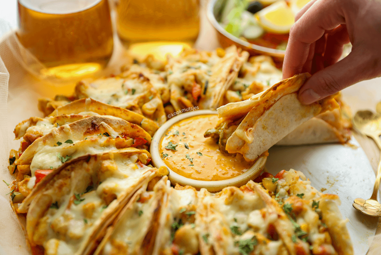 Dubbele kip taco’s Kookmutsjes