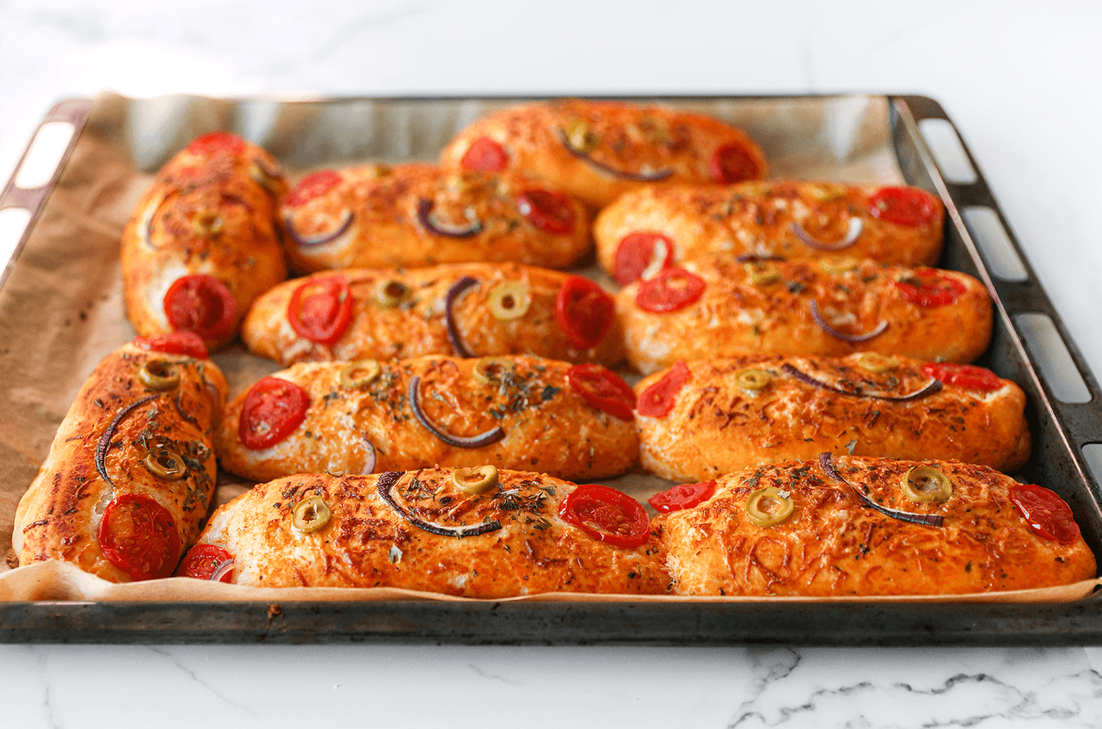 Broodjes bakken in de oven