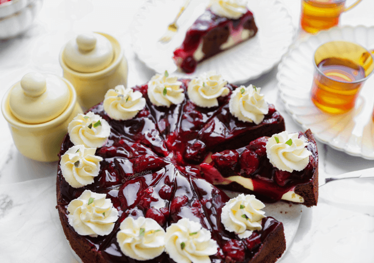 Cherry chocolate cake