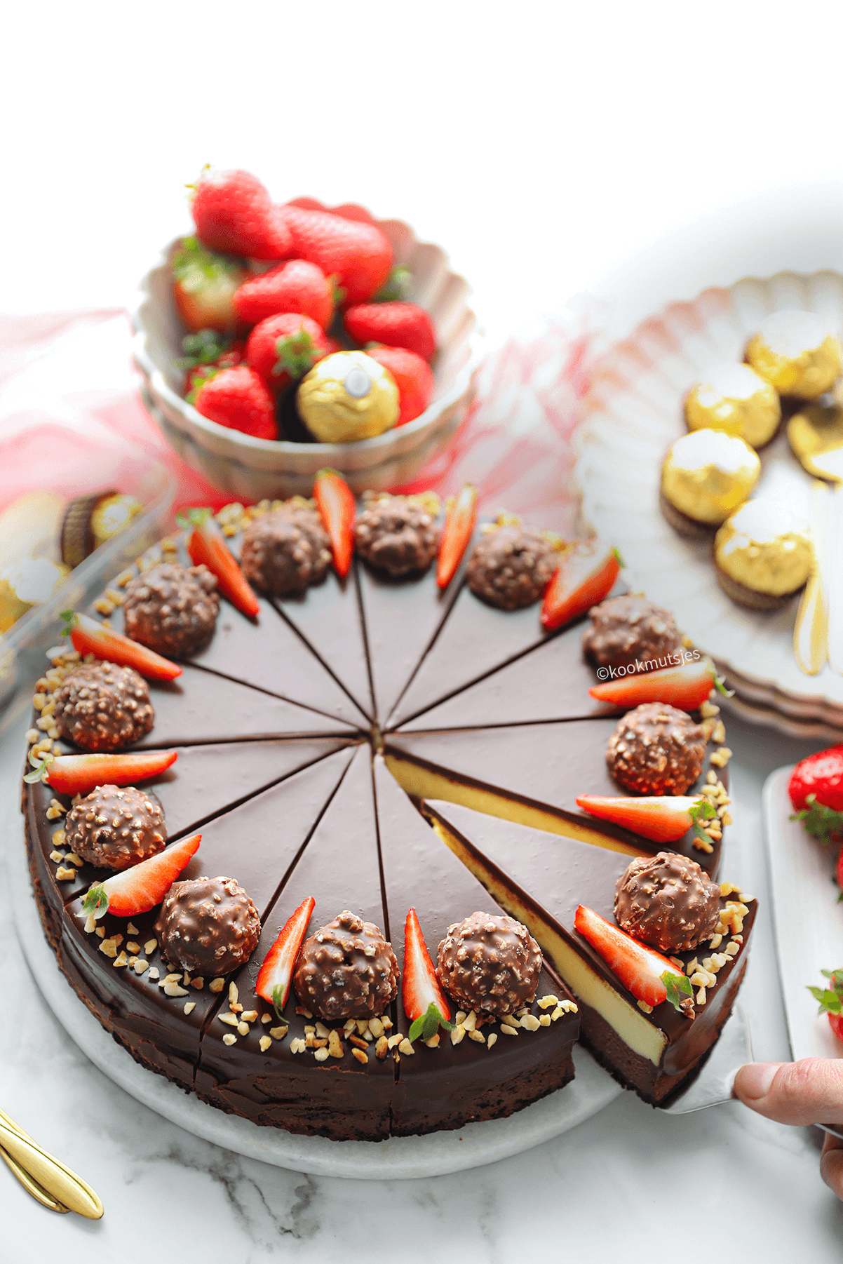 Chocolade cheesecake eindresultaat Kookmutsjes