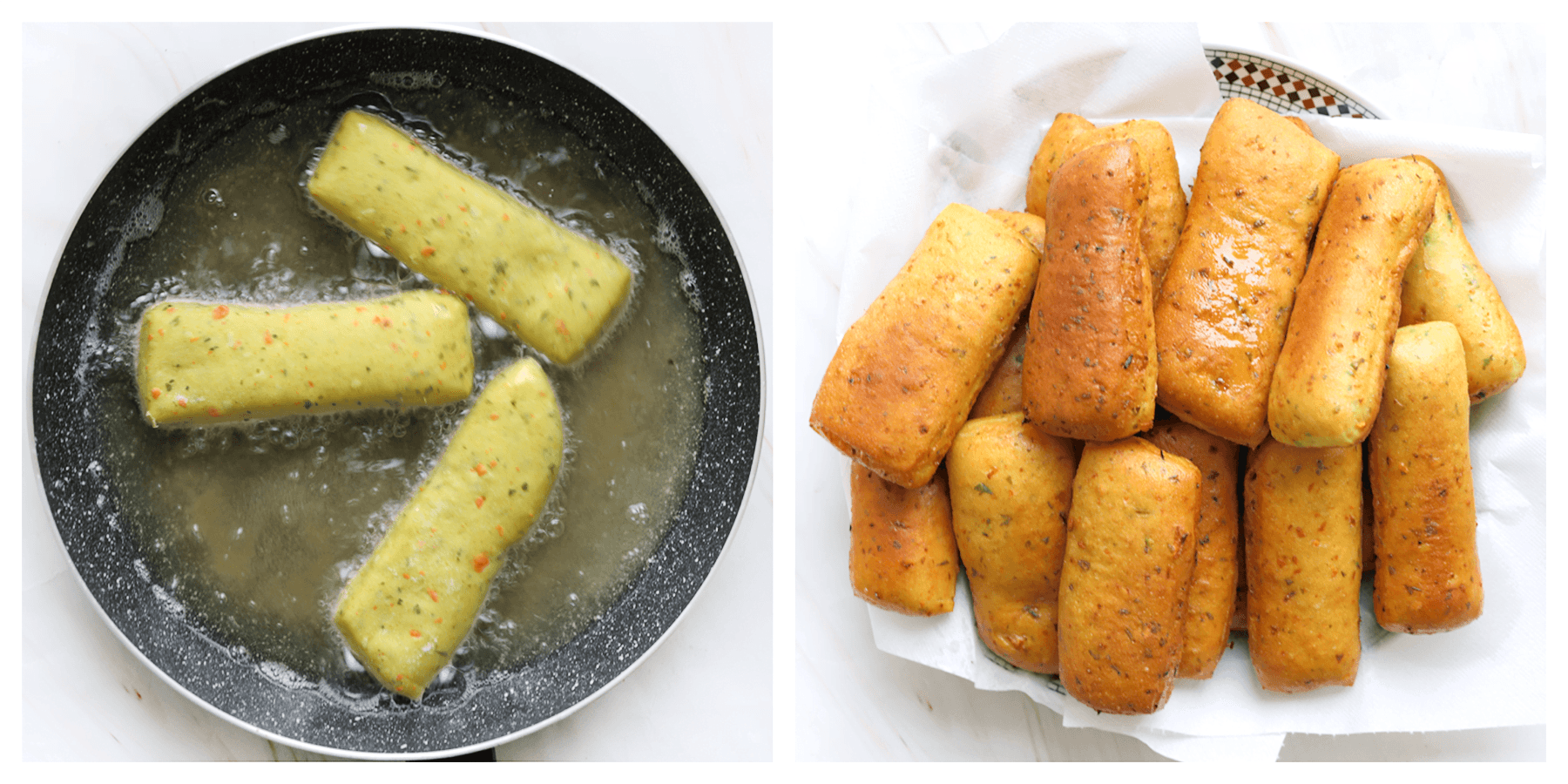 Broodjes aan beide kanten goudbruin bakken