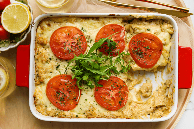Creamy Wrap Casserole with Chicken