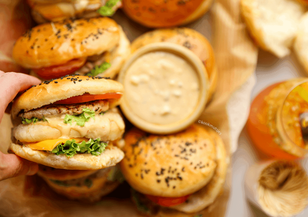 Triple Burger Buns - Kookmutsjes