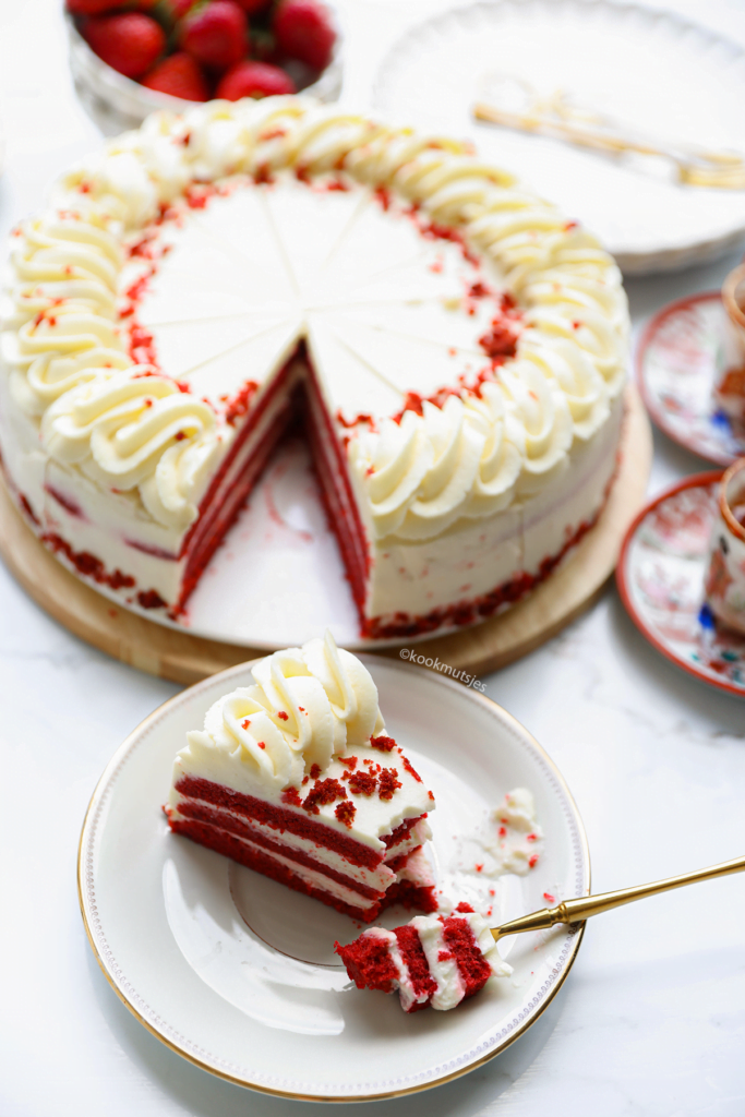 Red velvet cake van Kookmutsjes