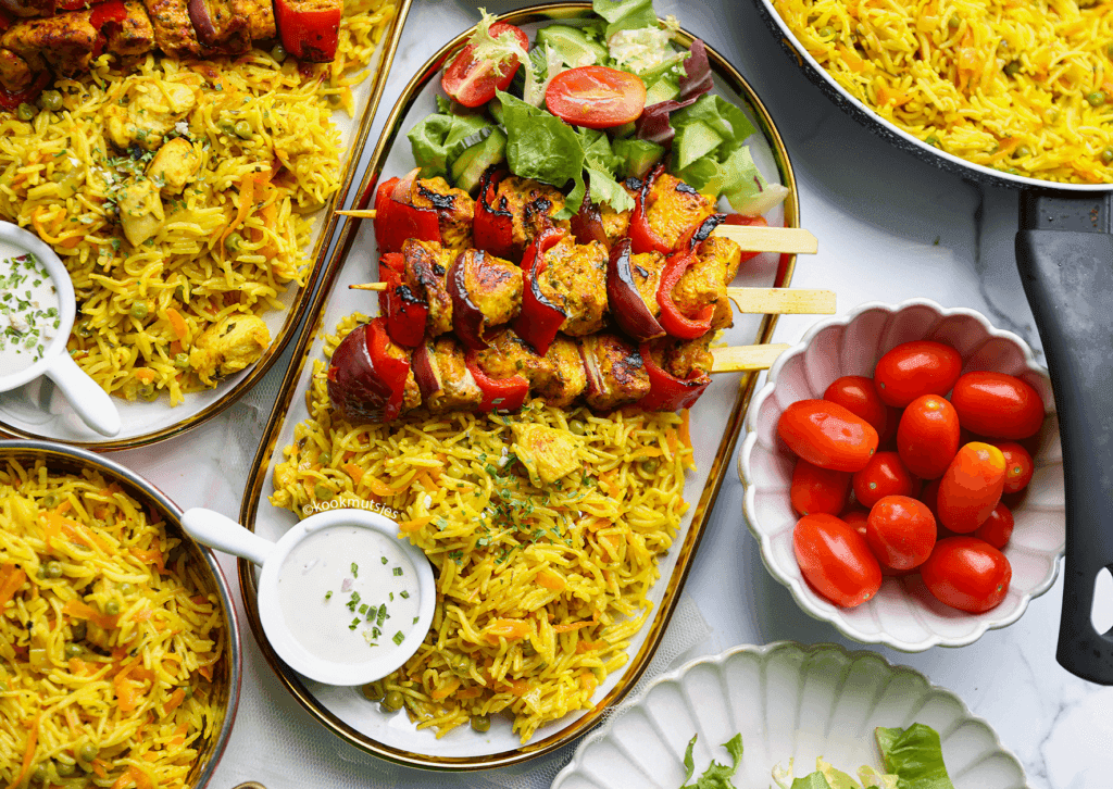 Chicken Thighs with Rice and Vermicelli - Kookmutsjes
