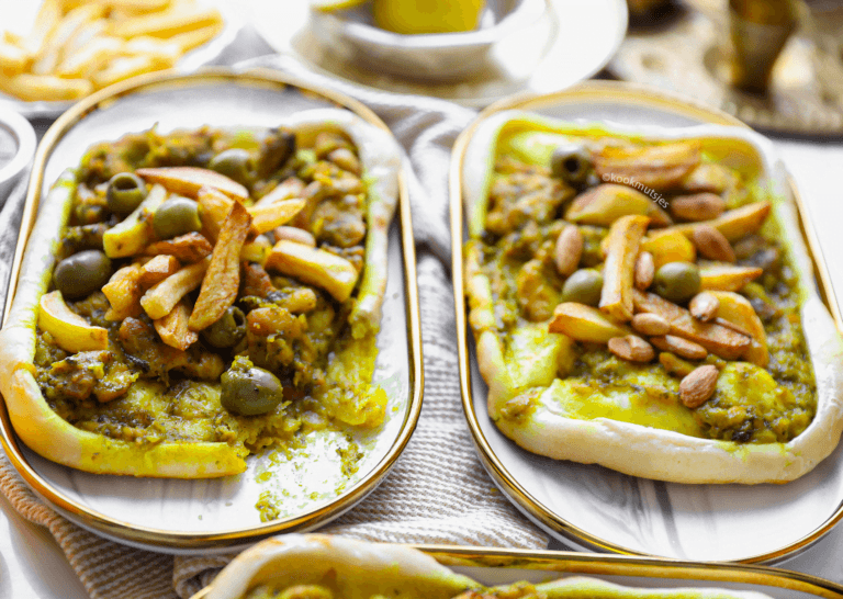 Moroccan Chicken with Bread from the oven