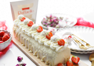 Raffaello Rolling Cake (no bake)