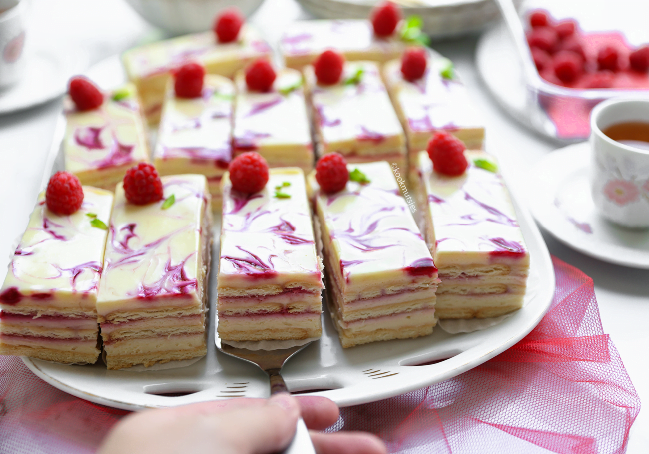 Raspberry cheesecake (no bake)