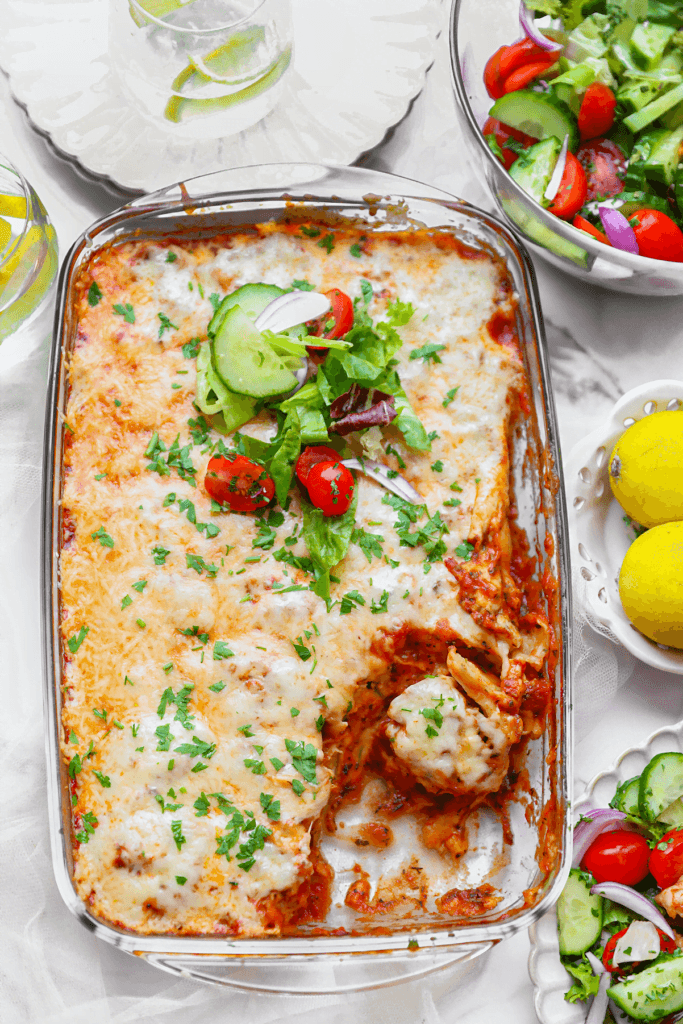 Gehaktrollen ovenschotel eindresultaat Kookmutsjes