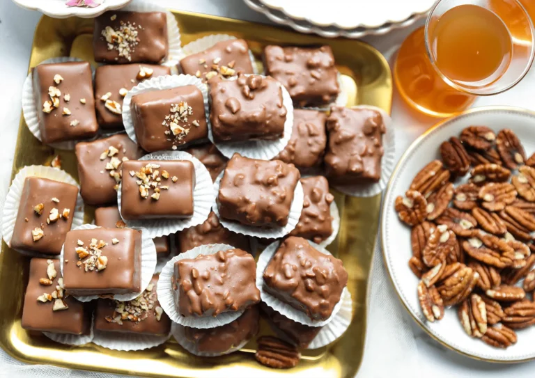 Pecan-Karamelkoekjes met Chocolade