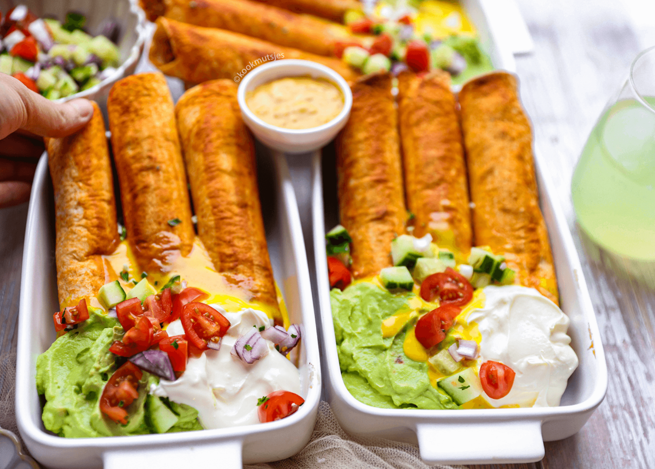 Taquitos Met Kip Kookmutsjes