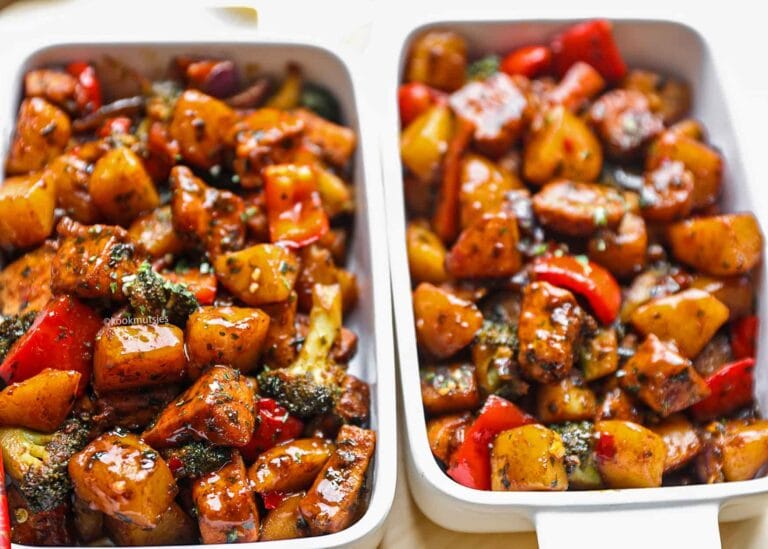 Wokgerecht met Zalm en Groenten