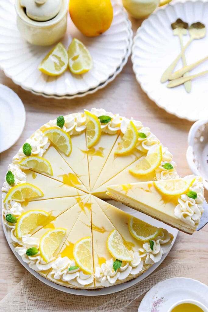 Citroen cheesecake van Kookmutsjes