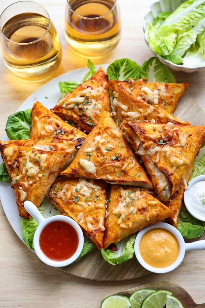 Wrap driehoekjes met tonijn eindresultaat Kookmutsjes 