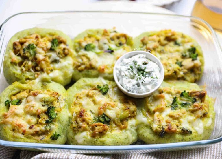 Broccoli Aardappelschotel met Kip