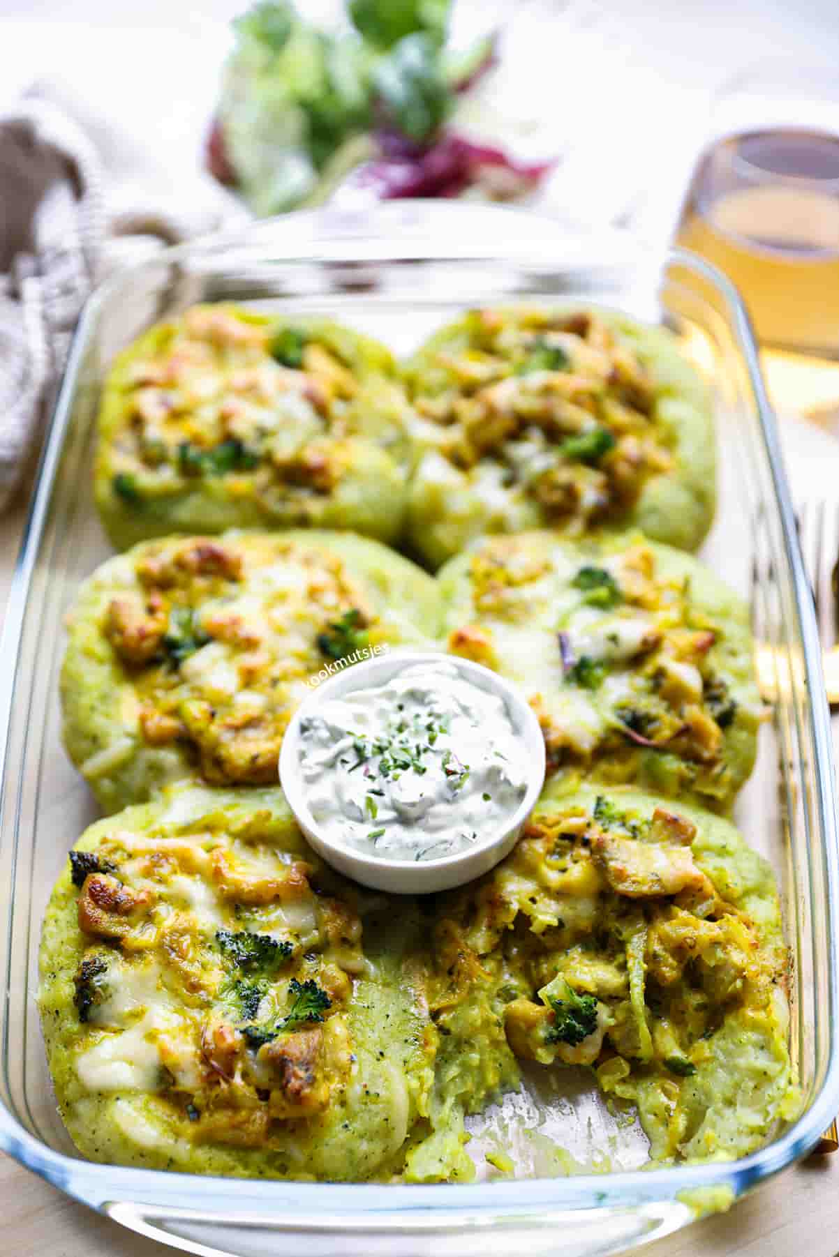 Broccoli-Aardappelschotel met kip eindresultaat Kookmutsjes