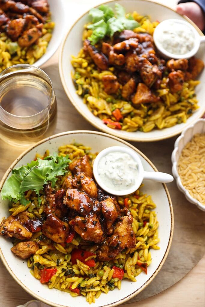 Kip met orzo en groenten eindresultaat Kookmutsjes