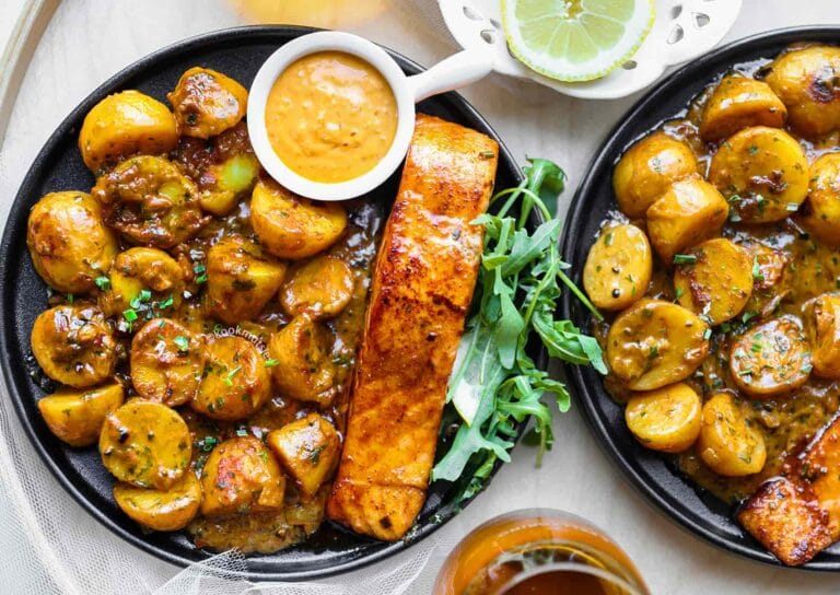 Baby Potatoes With Salmon