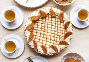 Stroopwafel Cheesecake (No Bake) Kookmutsjes