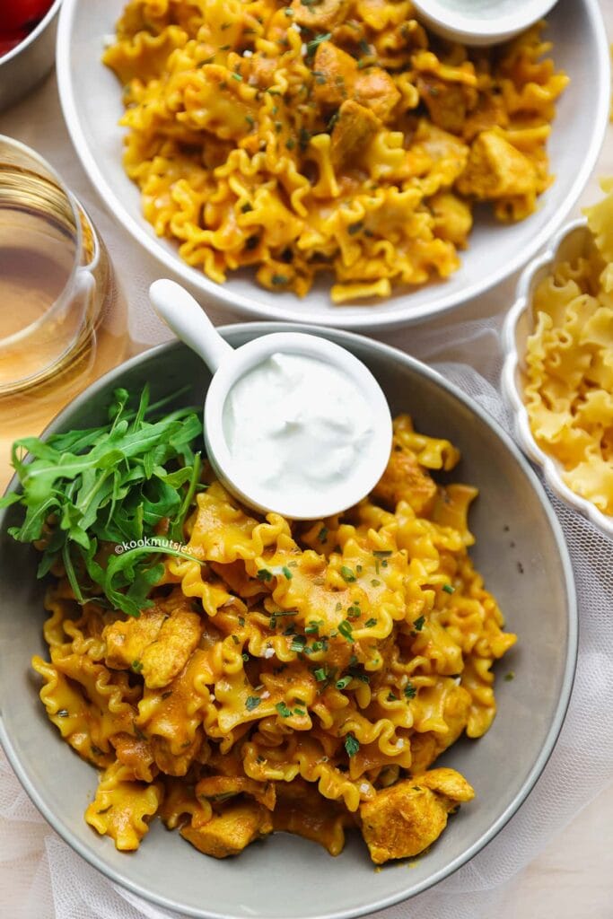 Kip curry eindresultaat Kookmutsjes