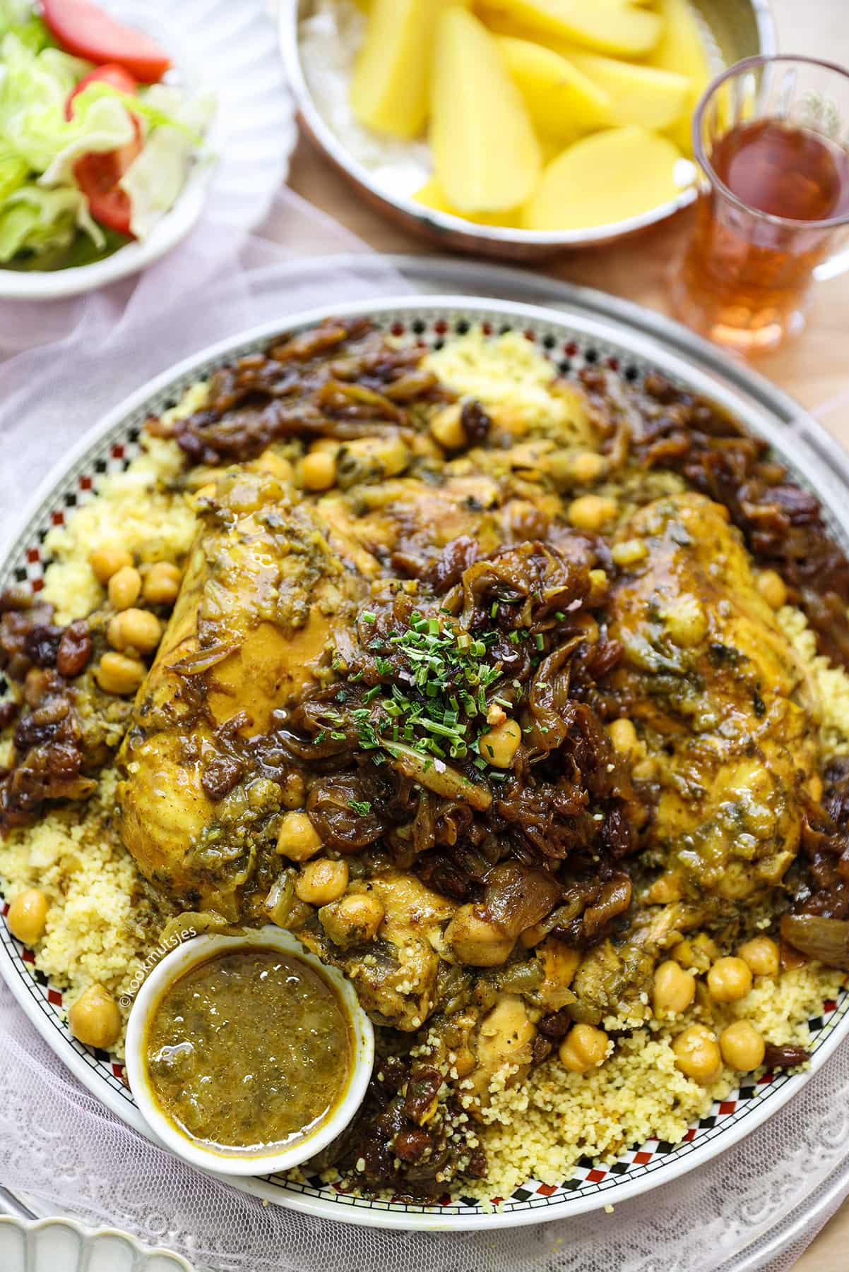 Zoete kip met couscous eindresultaat Kookmutsjes