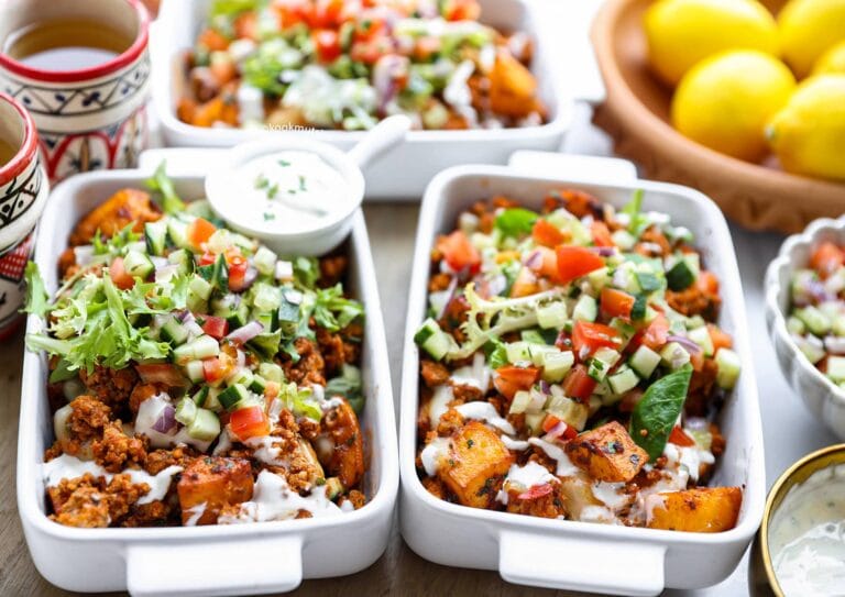 Batata Harra met Gehakt