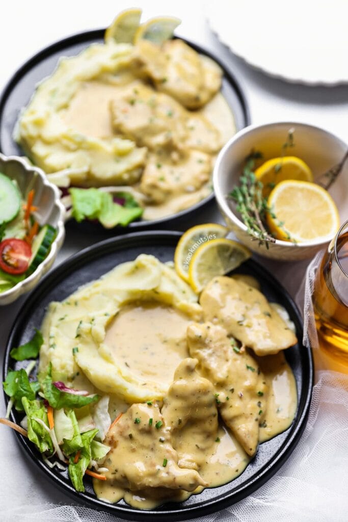 Kip in Citroensaus eindresultaat Kookmutsjes