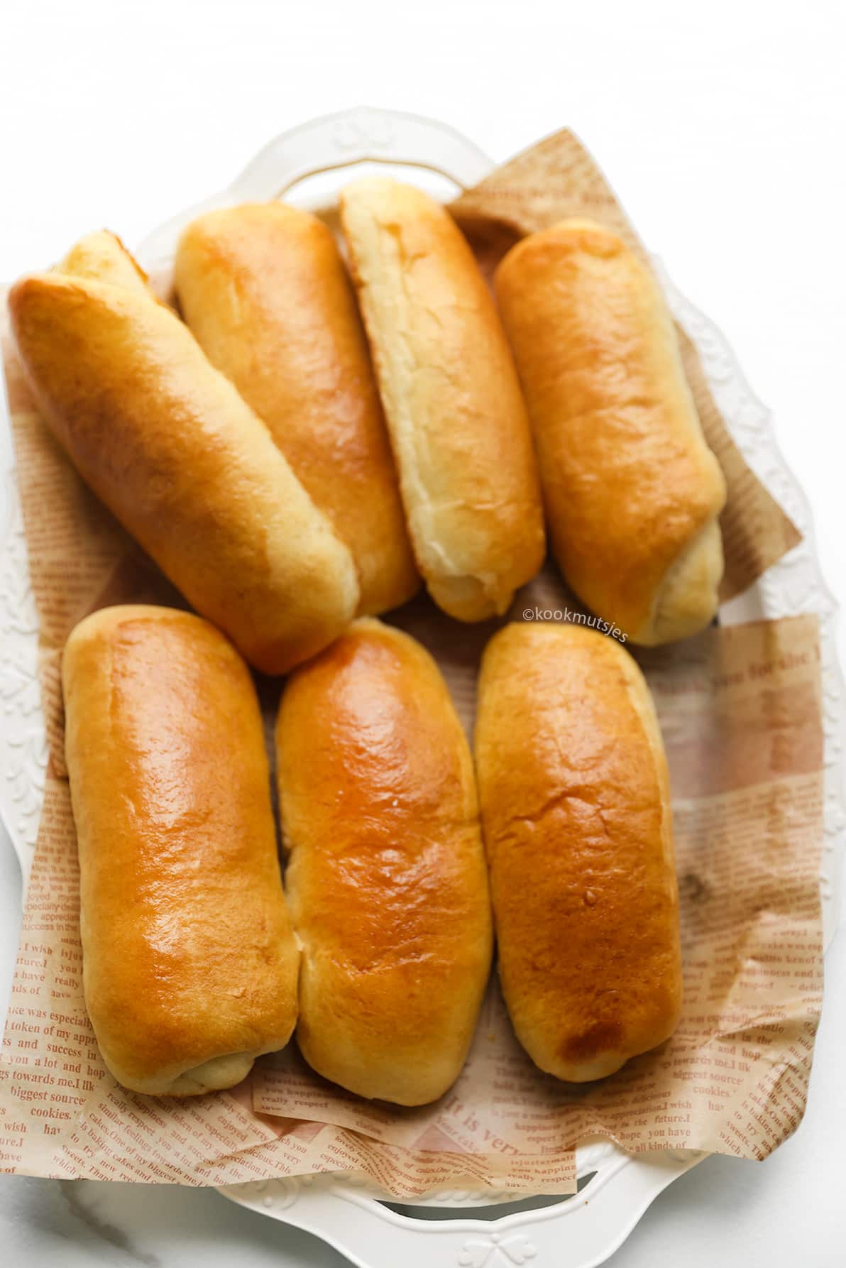 Lange puntbroodjes Kookmutsjes