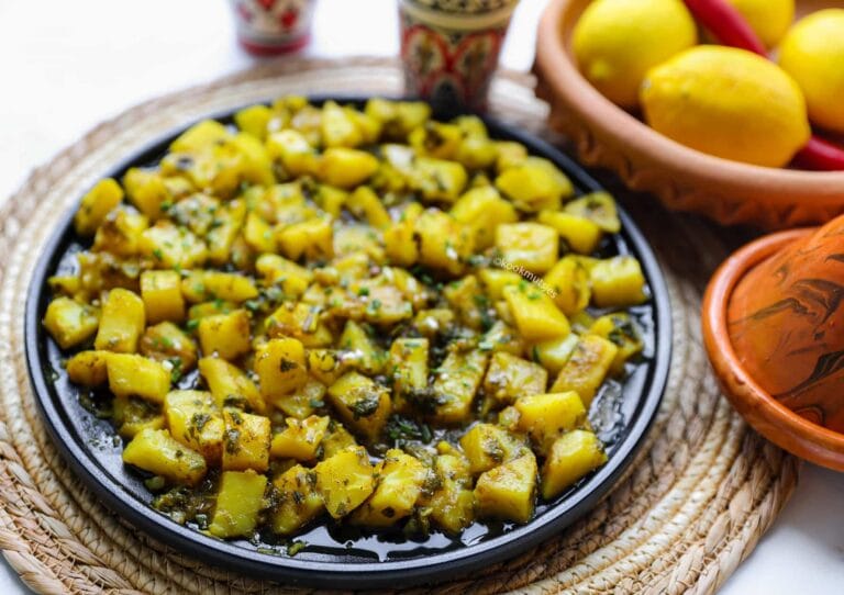 Marokkaanse Gekruide Aardappels met Ui