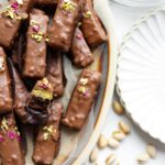 Pistache Brownies met Cripsy Chocolade Kookmutsjes