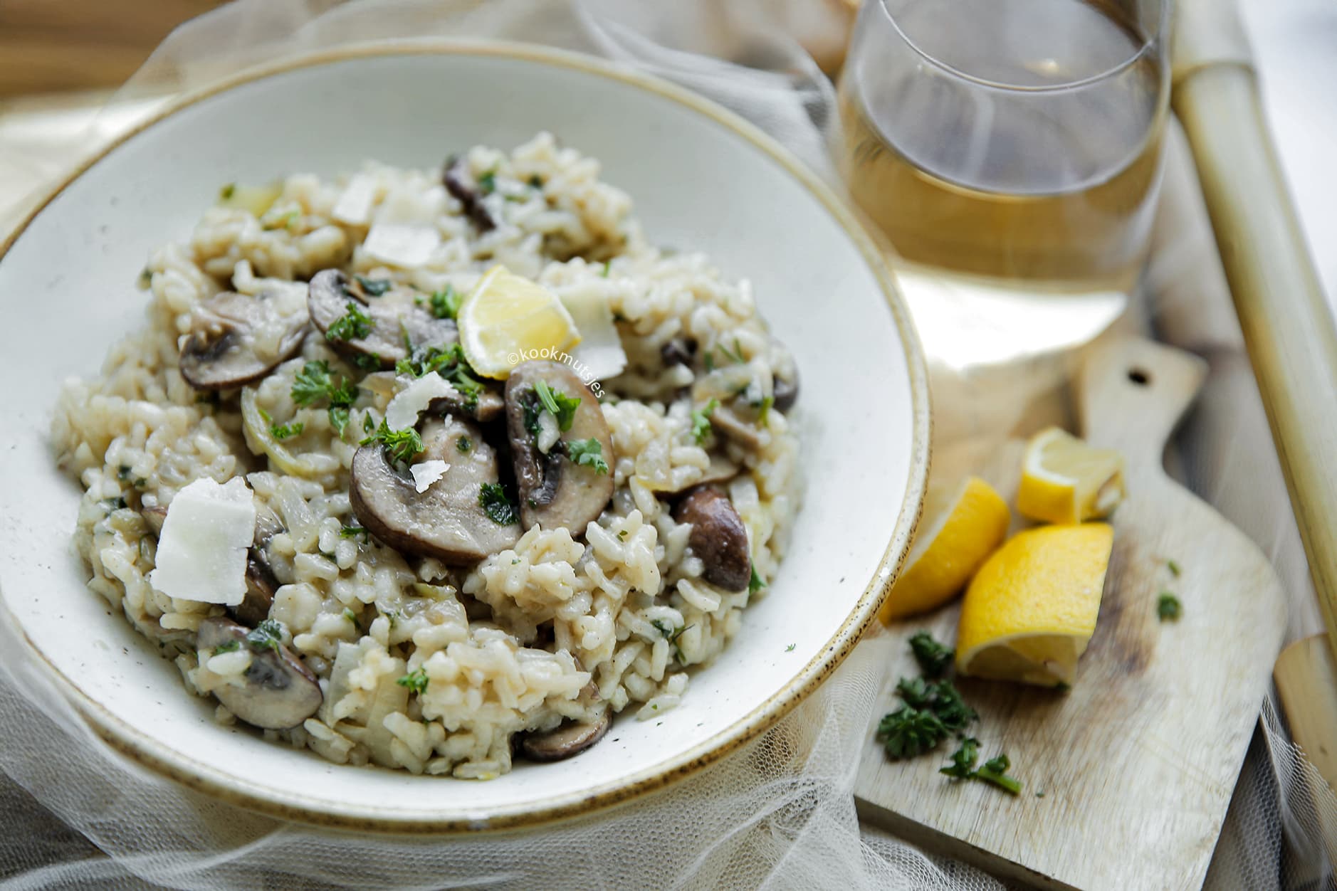 Risotto met Champignons Kookmutsjes