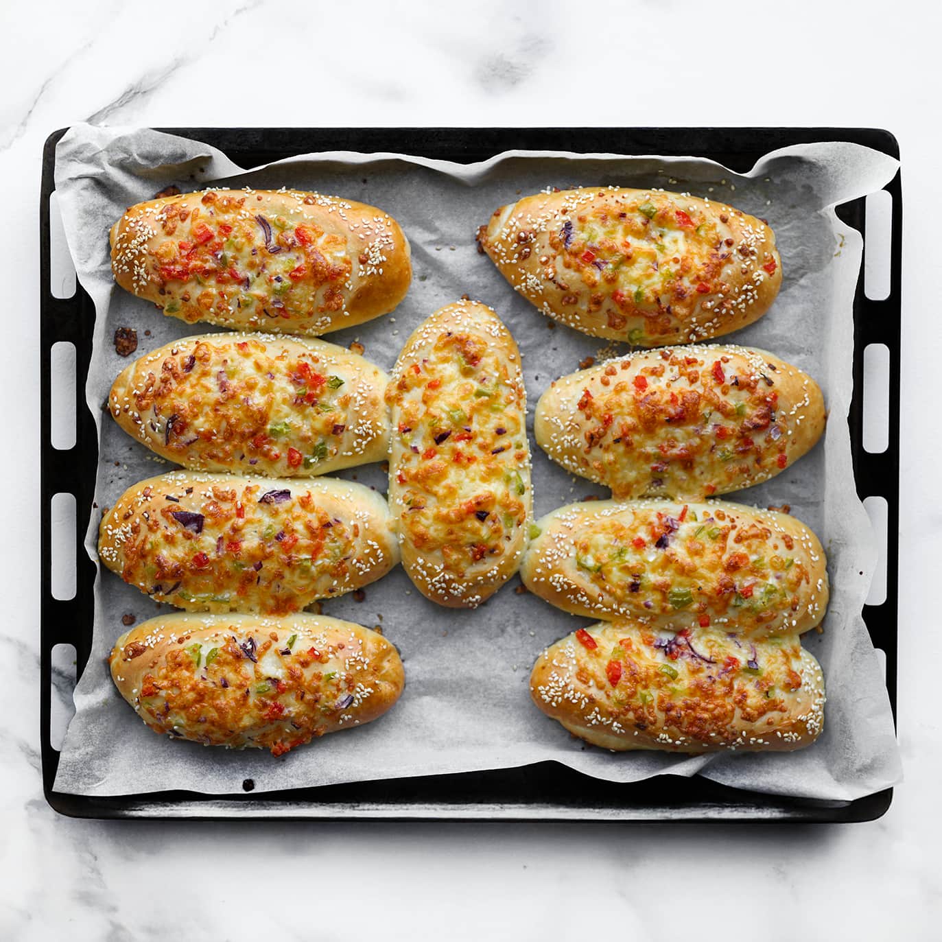 Broodjes bakken in de oven