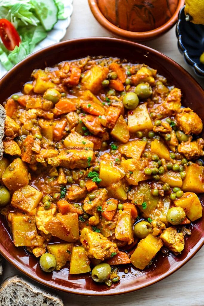 Kip aardappel Tajine eindresultaat Kookmutsjes
