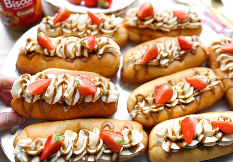 Biscoff Donuts Filled With Cream