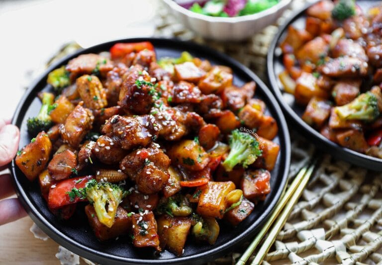 Wok met Kip, Aardappels en Groenten