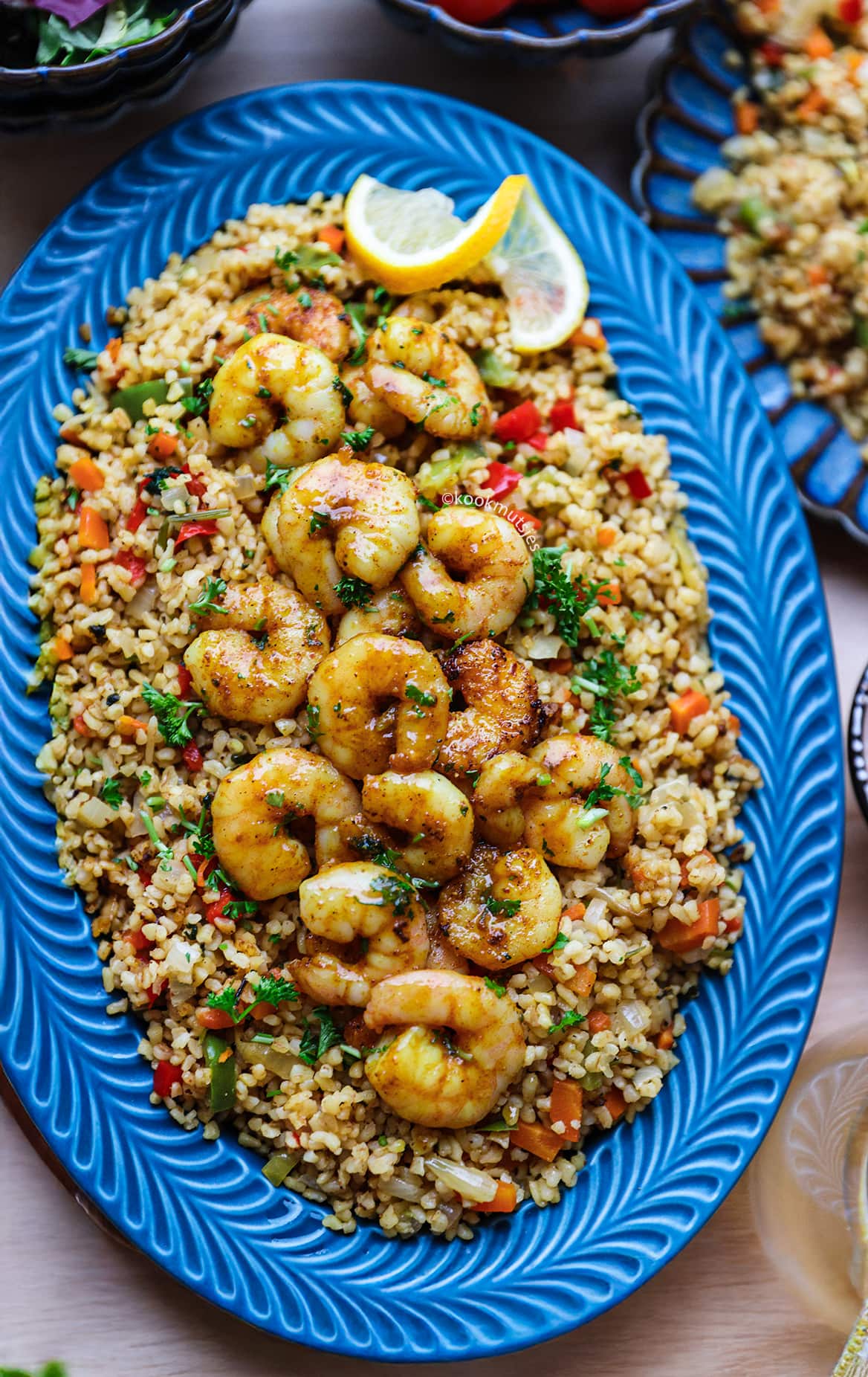 Rijst met Garnalen en Groenten eindresultaat Kookmutsjes