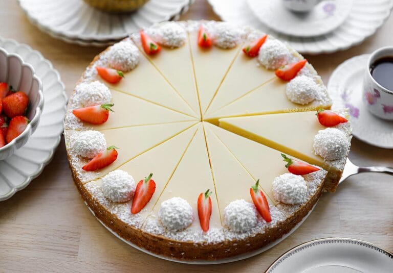 Blondie Cheesecake with Chocolate and Coconut