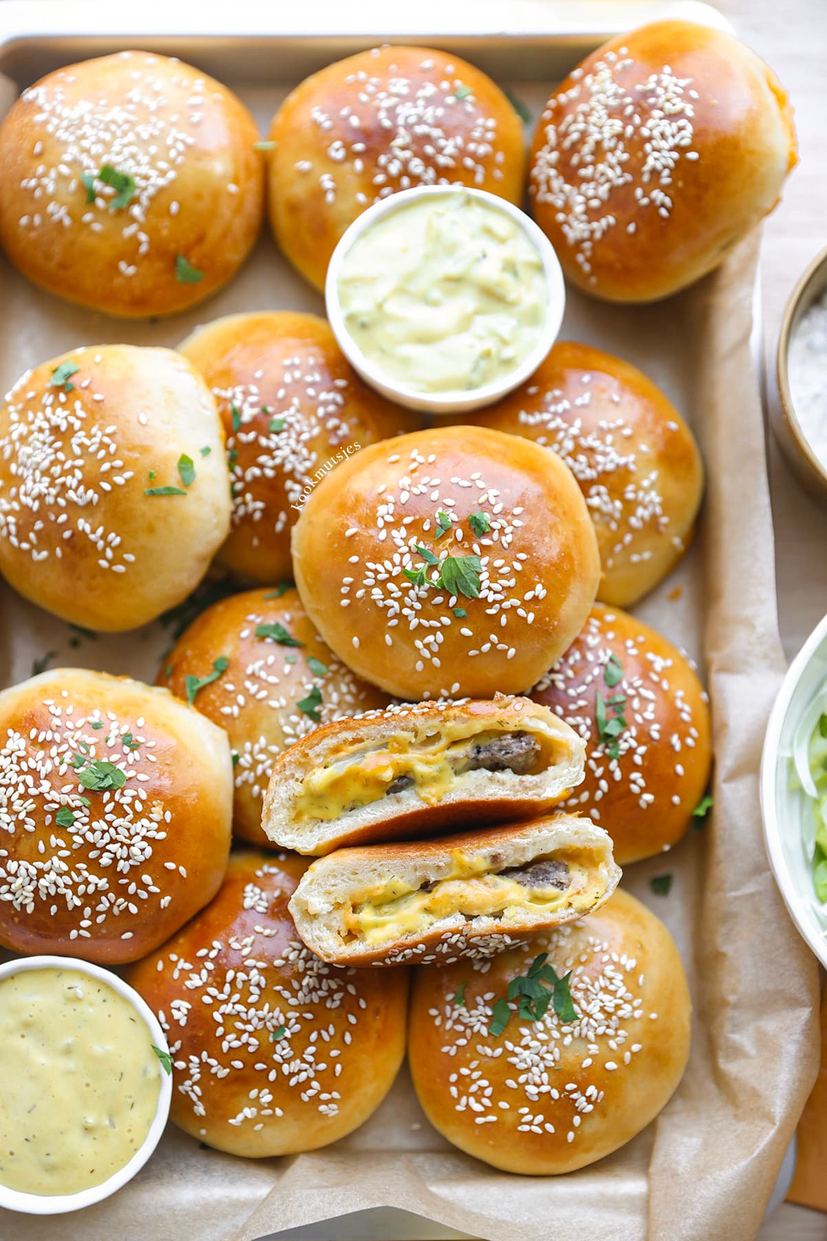 Big Mac Broodjes eindresultaat Kookmutsjes